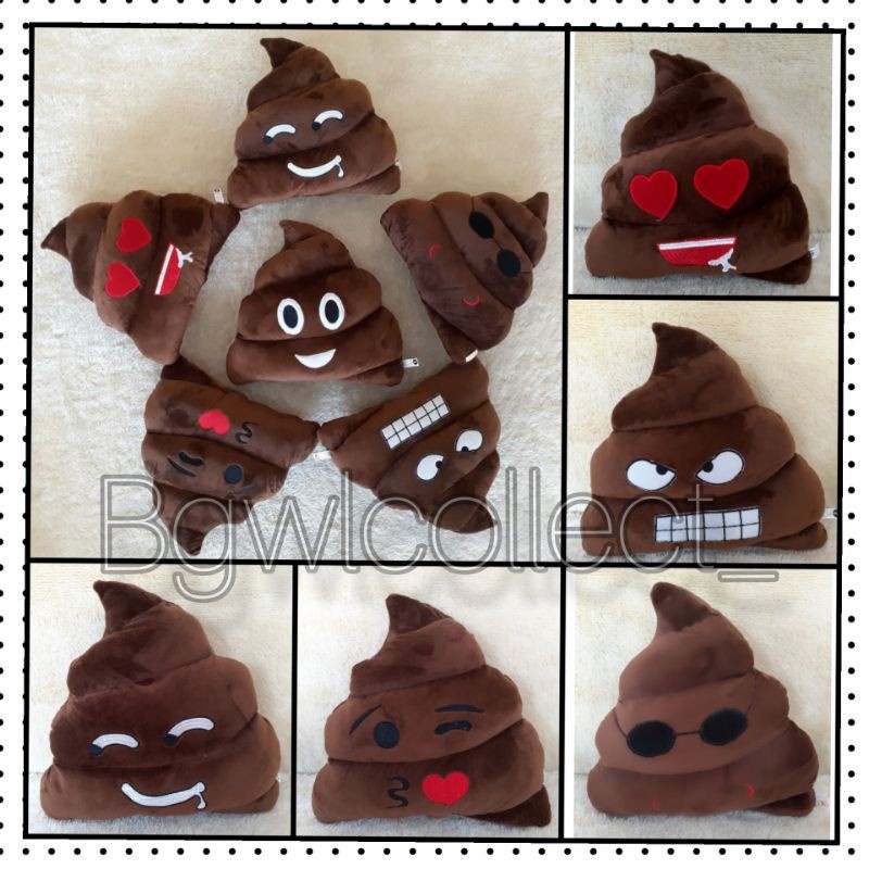 Boneka Bantal Emoticon Pup Lucu dan Imut bantal sofa bantal sofa karakter lucu bantal mobil karakter imut