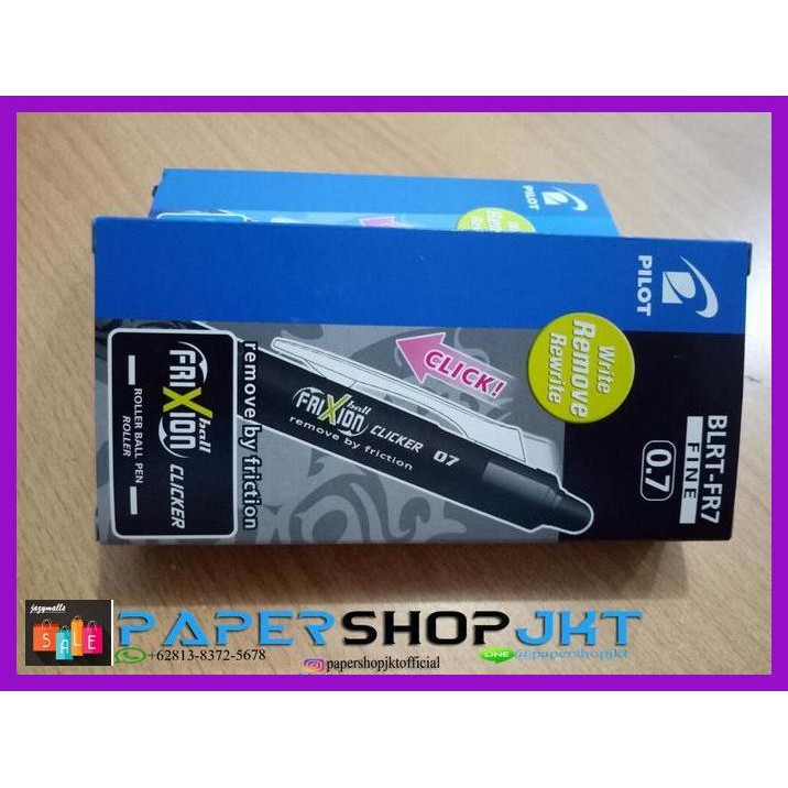 

Silutala- Grosir!!! Pulpen Pen Frixion Pilot 0.7 Hitam ( Bisa Dihapus ) -Ori.