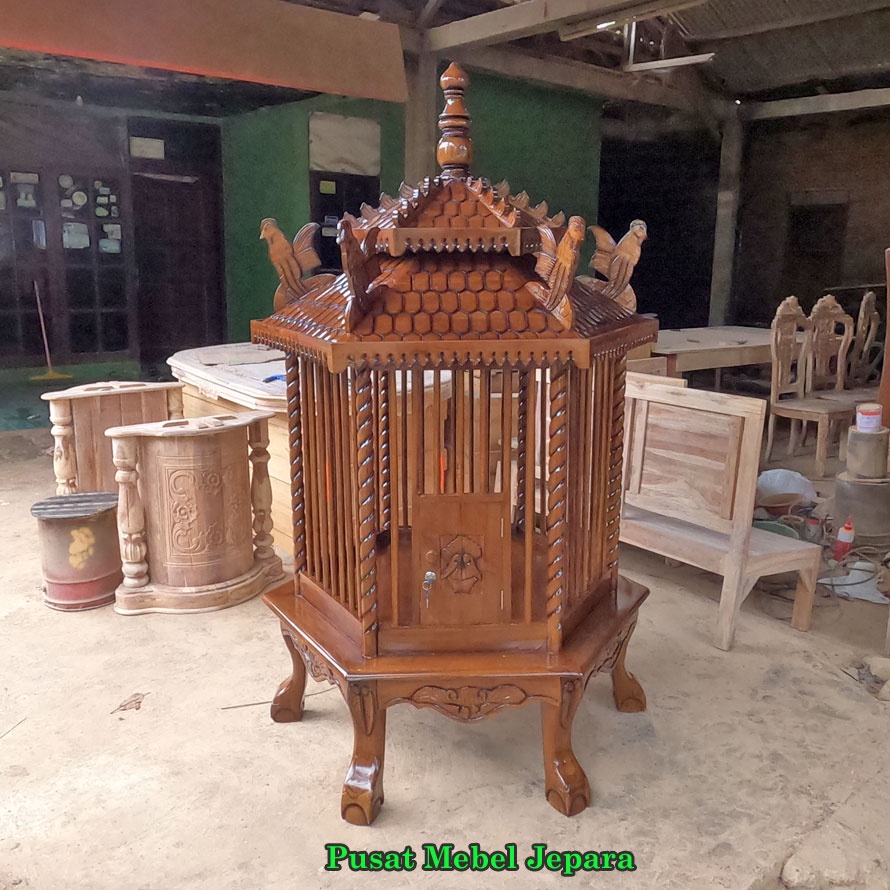 Kandang Ayam Jati Sangkar Ayam Bekisar Kandang Kayu Murah free ongkir