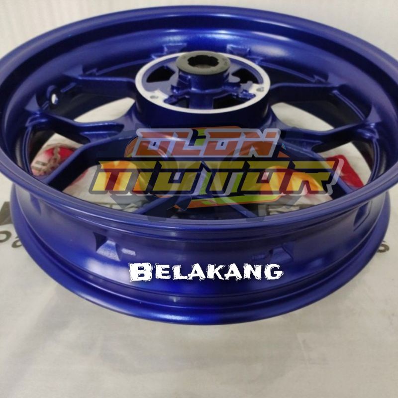 VELG PELEK BELAKANG R25 MOVISTAR BIRU ORIGINAL YAMAHA