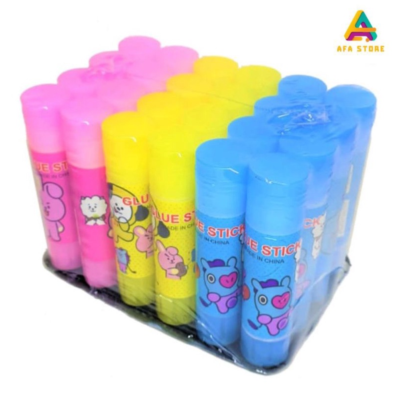 

0Lem/Lim/Perekat/Glue Stick/Stik Putar Kertas Fancy/Lucu 10 gram MURAH/LEM BT21