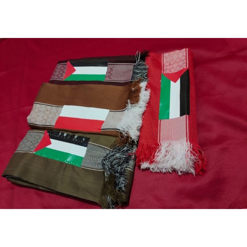 SORBAN MOTIF PALESTINA II INDONESIA MOTIF DAN WARNA RANDOM