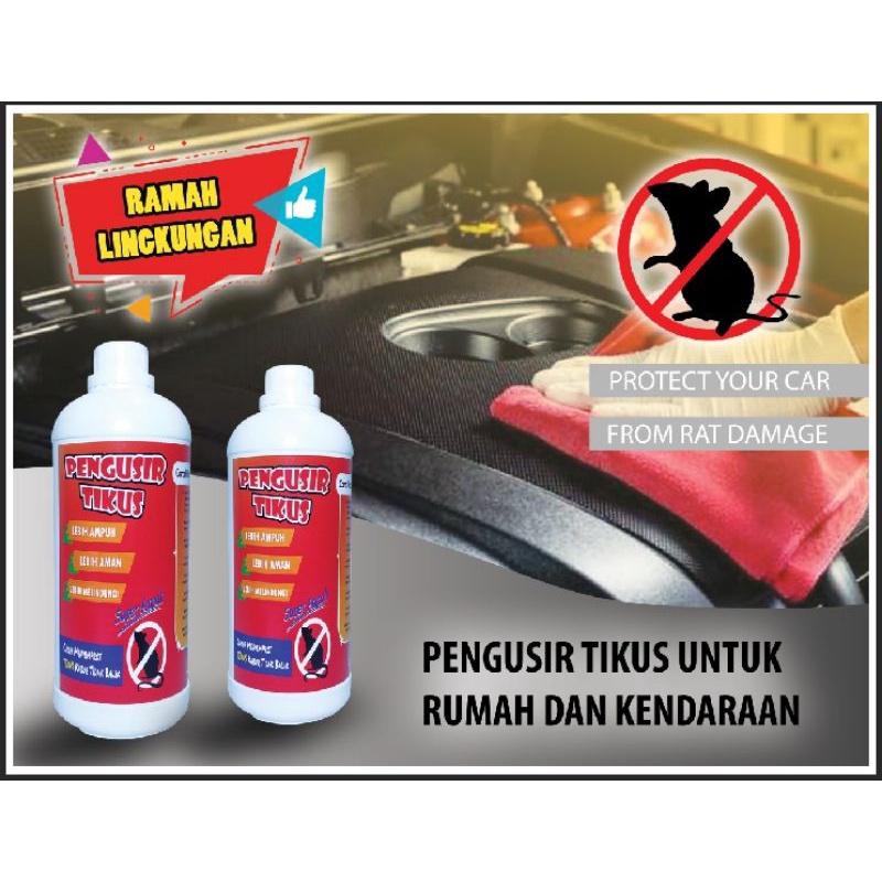 Gun Killer Pengusir Tikus Spray 1Liter Anti Tikus Rumah Dan Mobil Rat Repellent Cairan Anti tikus super ampuh