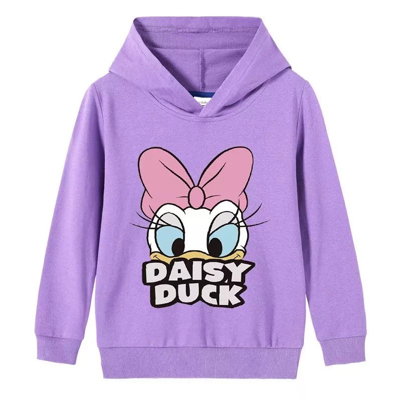 Sweater Hoodie Anak Daisy Duck Sweater Anak Fleece Pakaian Anak Unisex