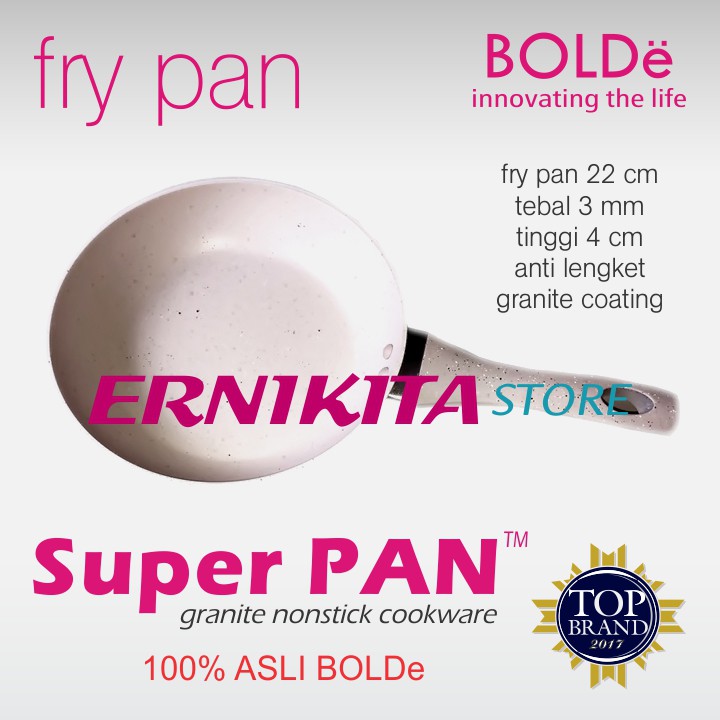 BOLDe FRY PAN 18 22 CM - Super Pan Granite Coating