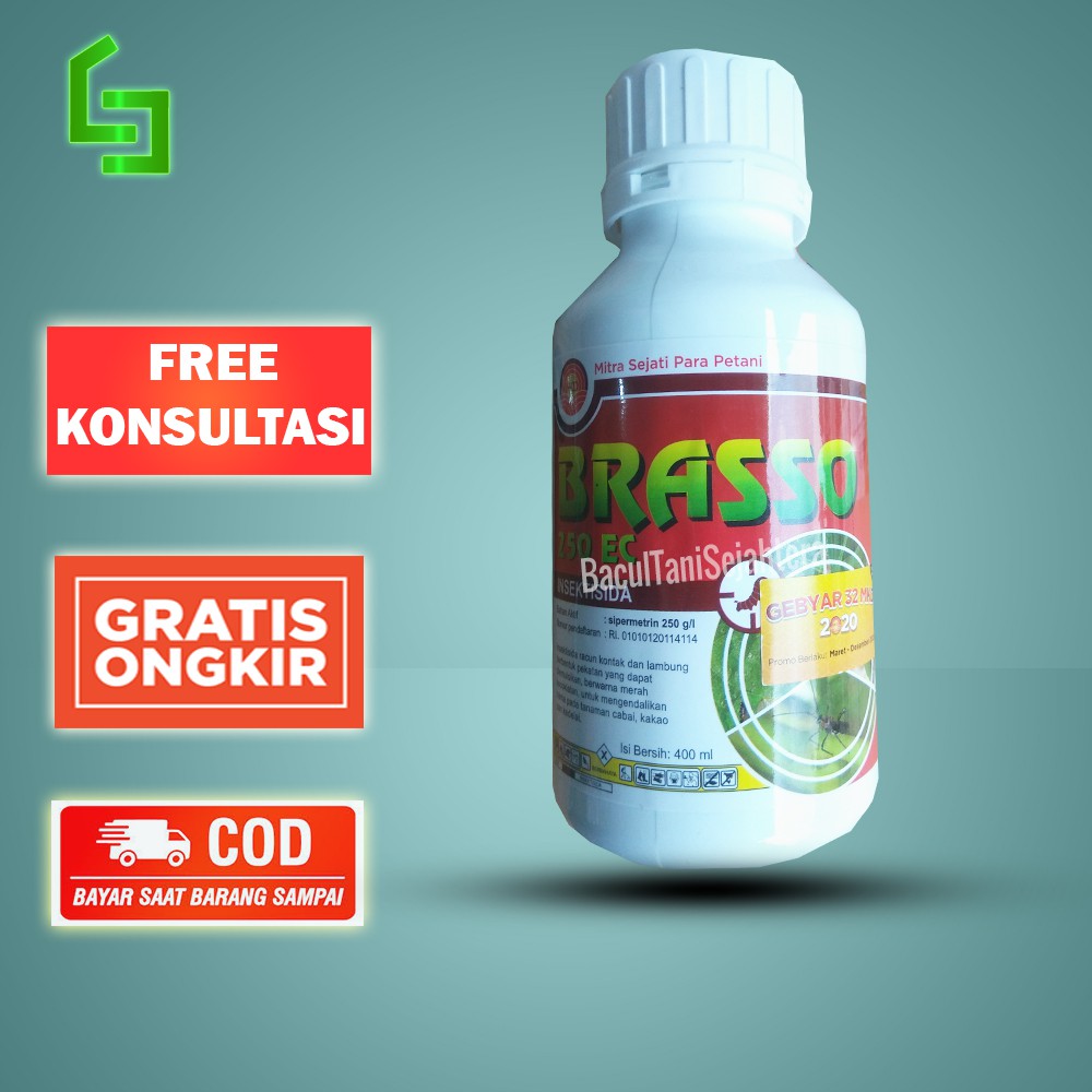 BRASSO 250 EC 400 ML INSEKTISIDA PEMBUNUH kutu daun Aphids sp