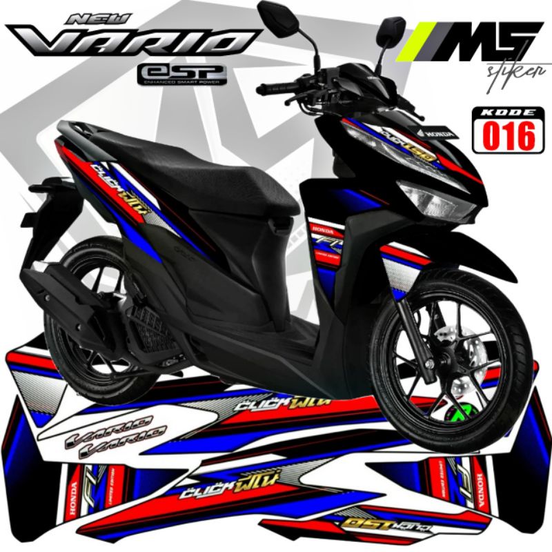 Decal Sticker Striping Variasi Vario 125 2019-2022 & Vario 150 2019-2022 - Vario 125 Esp Cbs Iss - V