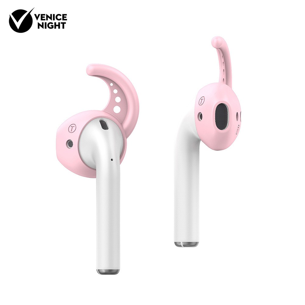 1 Pasang Cover Earbud Anti Hilang Bahan Silikon Untuk Airpods 1 2