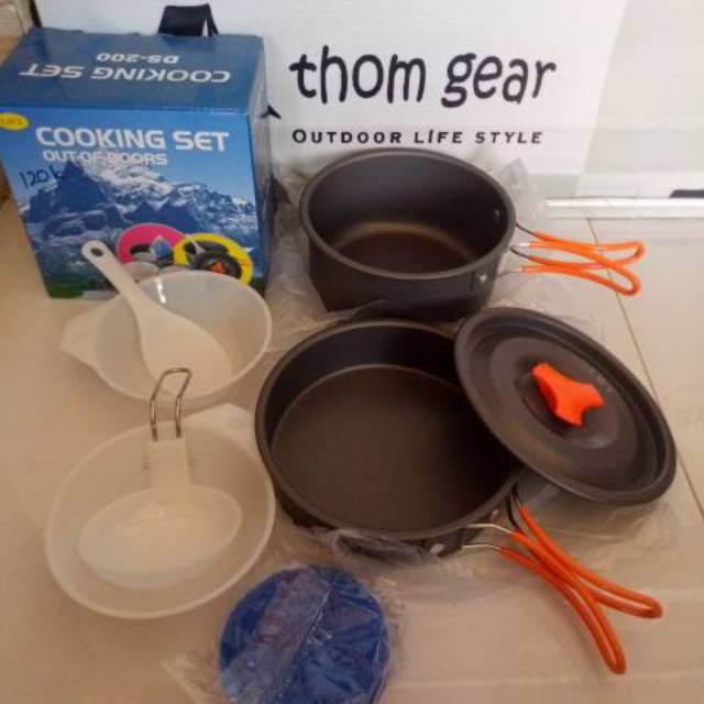 Cooking Set Peralatan Masak Outdoor Ds200 Ds 200 Thomgear Outdoor Store Paiton Probolinggo