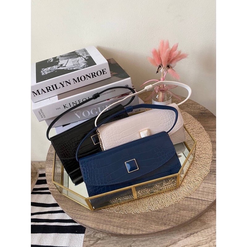 Pedro stone Long wallet croco