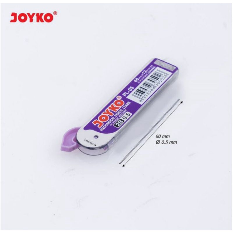 

Pencil Lead / Isi Pensil Mekanik Joyko PL-05 / 2B / 0.5 mm (harga 1 tube)
