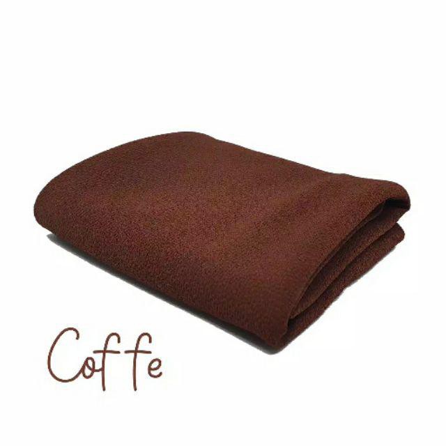 (200cmx75cm) Jilbab pashmina jumbo diamond premium / pashmina syari diamond / jilbab cantik panjang-coffe