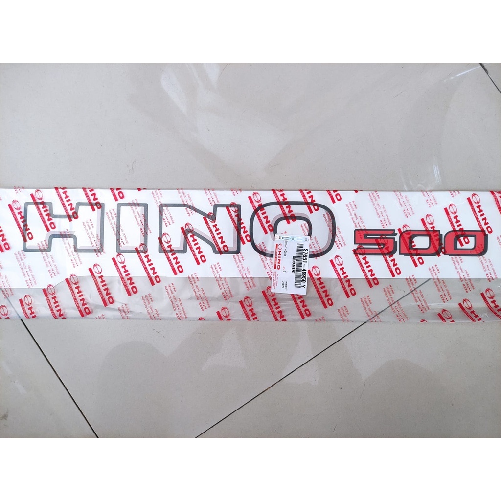 Sticker Hino 500 S7651-48950Y Original Asli