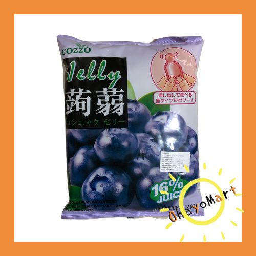 Cozzo Jelly rasa Blueberi / Konnyaku Fruit Jelly Blueberry 160grm