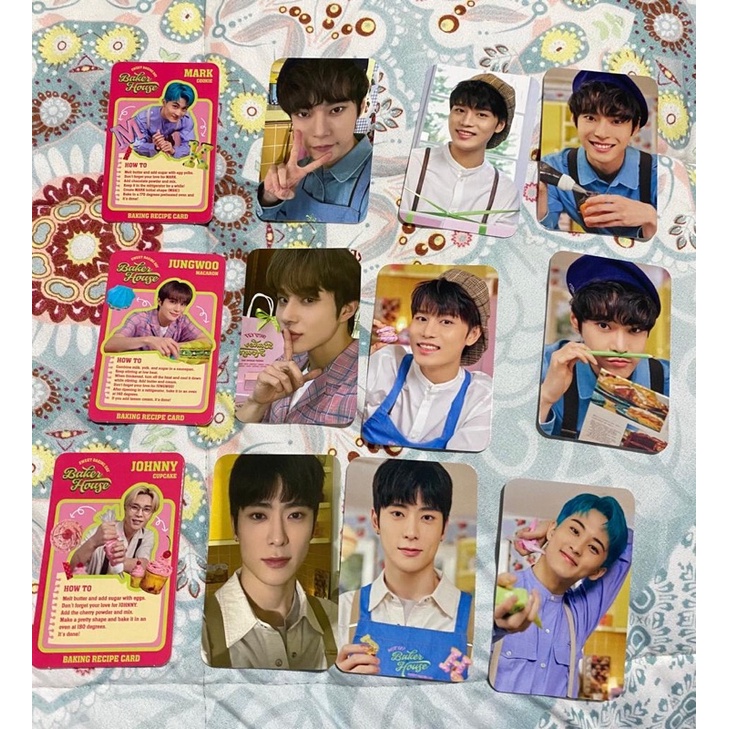 MD NCT 127 Baker House Random Recipe Card PC Doyoung Taeil Jungwoo Jaehyun Mark