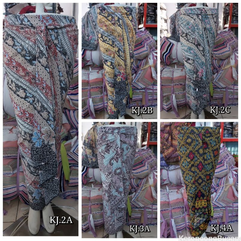 Rok batik foil emas JUMBO pinggang karet. Langsung pakai. KeroncongBusana