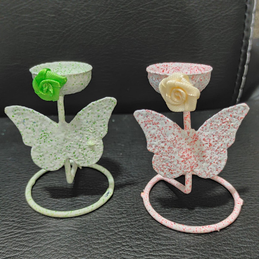 Murah TERLARIS 50Pcs Souvenir Tempat Lilin Coating / Tempat Lilin Kecil Murah Kemas Plastik