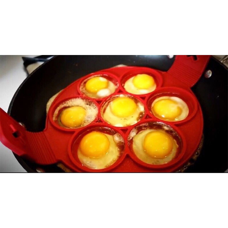 Cetakan Pancake Maker 7 Hole - JSC2558 - Red