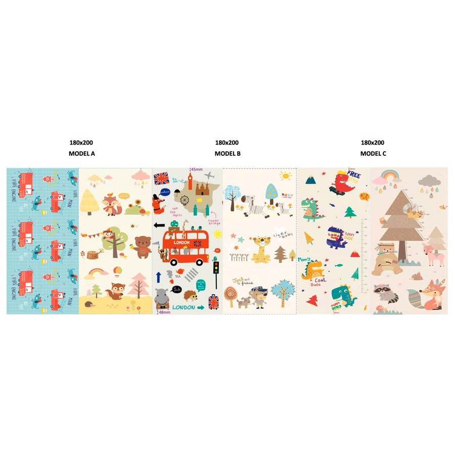 KURU XPE Playmat Bayi | Karpet Matras Bermain Anak Lipat 180 x 200-1