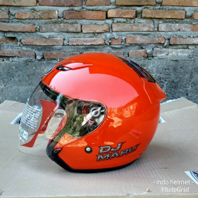 HELM KYT DJ MARU FIRE RED ORI KYT DJ MARU