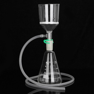 Set Gelas Penyedot Filter 250ml dengan Corong Buchner Set Gelas Penyedot Filter 250ml dengan Corong Buchner