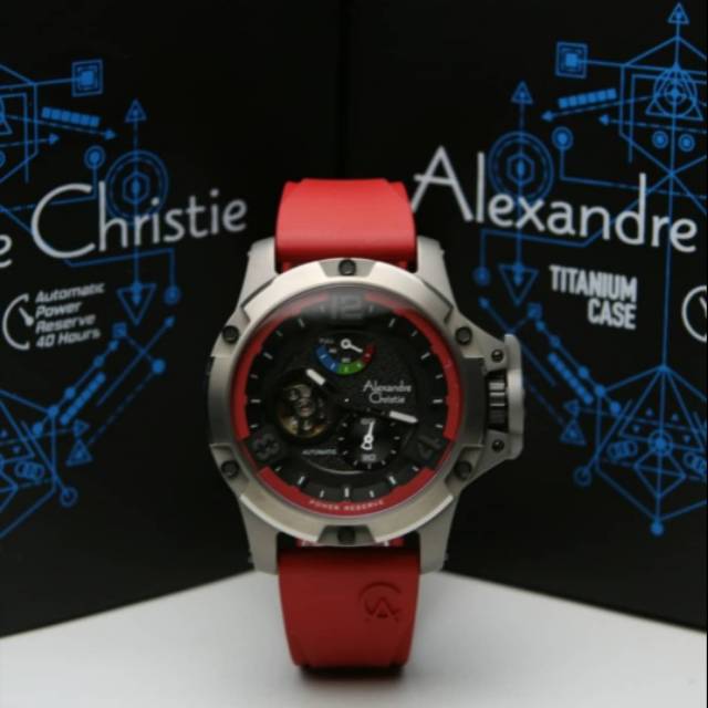 ALEXANDRE CHRISTIE AC6295 TITANIUM RED AUTOMATIC PRIA.ORIGINAL LIMITED EDITION