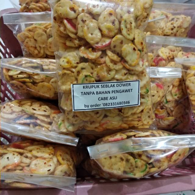 

Krupuk seblak kering dowerr