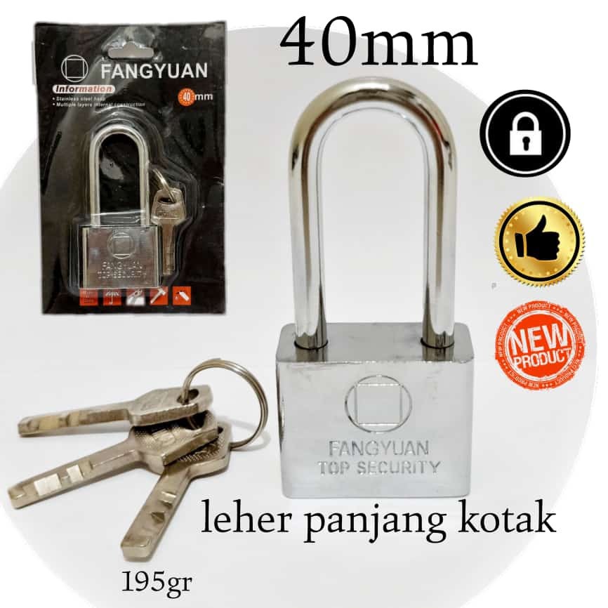 GEMBOK 40MM LEHER PANJANG MURAH