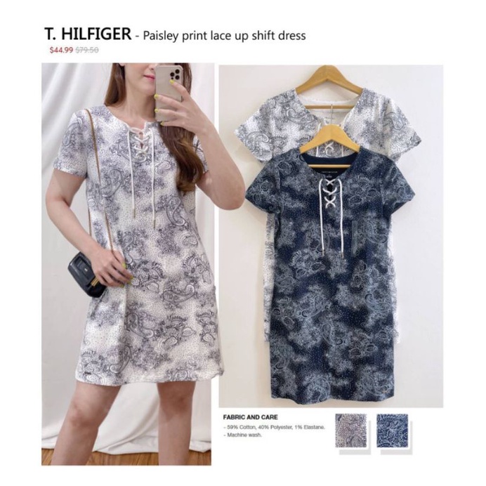 Tommy Hilfiger lace-up dress