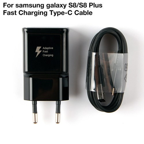 TRAVEL CHARGER TC SAMSUNG ORIGINAL S8 / S8+ MICRO USB / TYPE-C BLACK EDITION