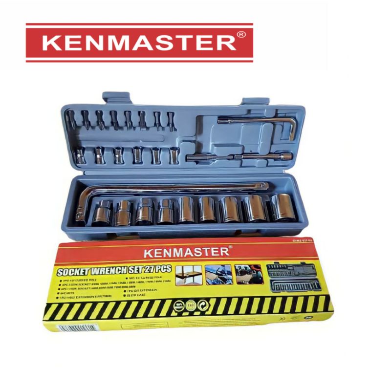 Kenmaster Kunci Sok Set 27 Pcs Kunci Socket Wrench Sock Motor HDT-Kenmaster