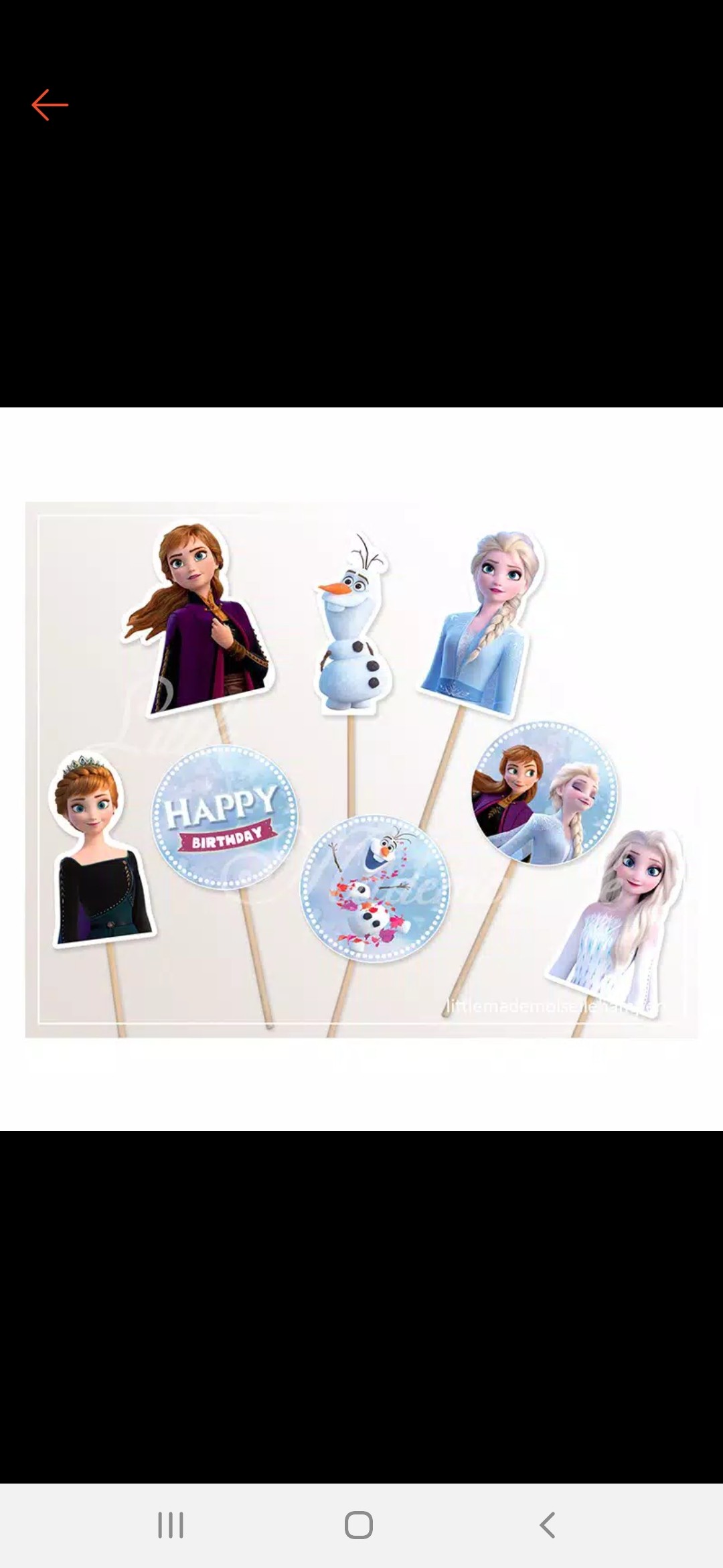 Cupcake Topper Frozen / Frozen 2