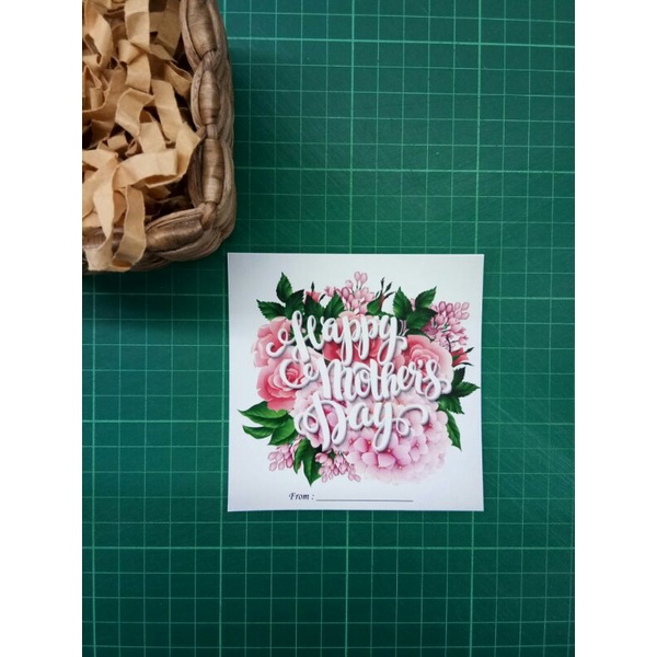 

kartu tag hampers happy mothers day 12 pcs