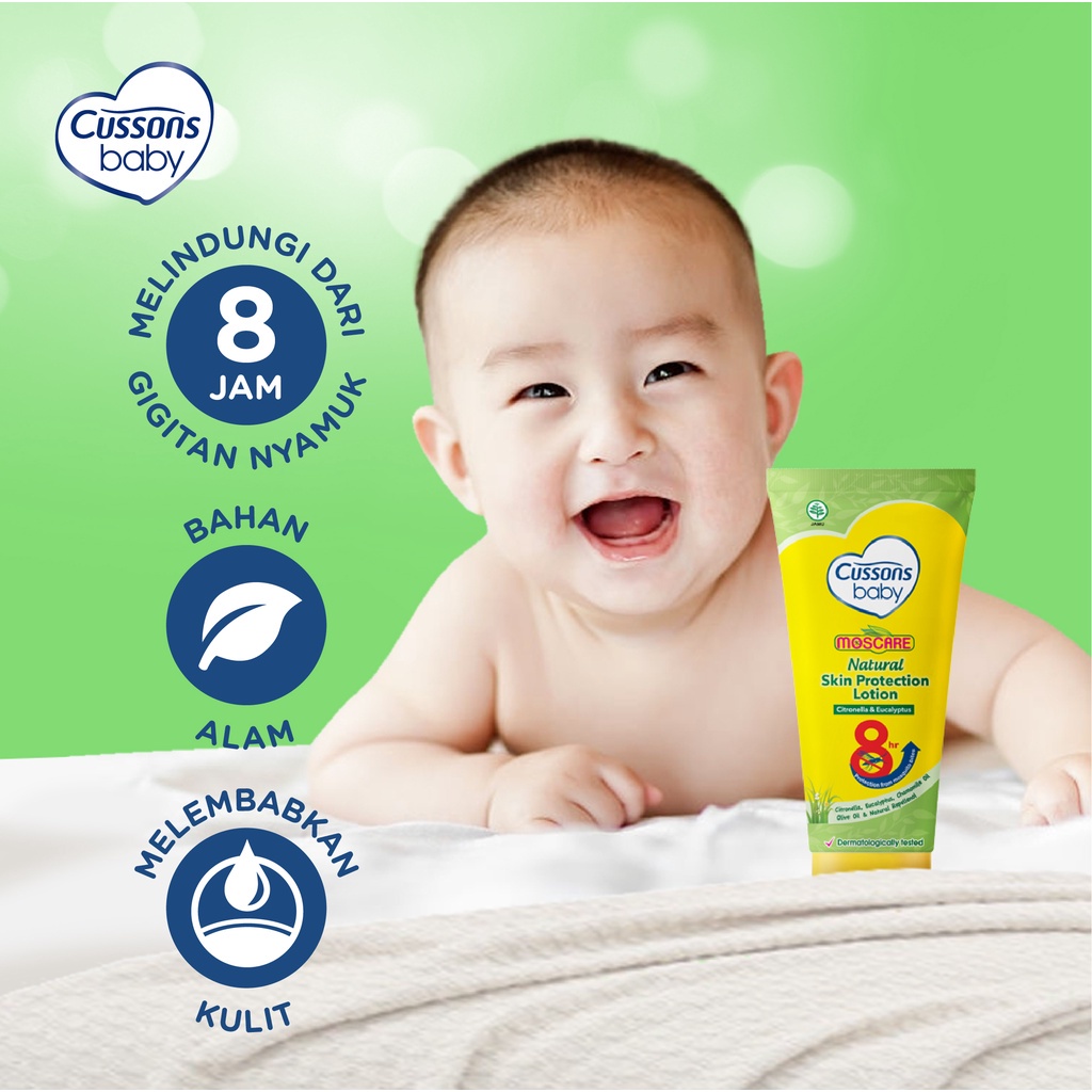 Cussons Baby Lotion Moscare Skin Protection - Losion Bayi Anti Nyamuk 50gr