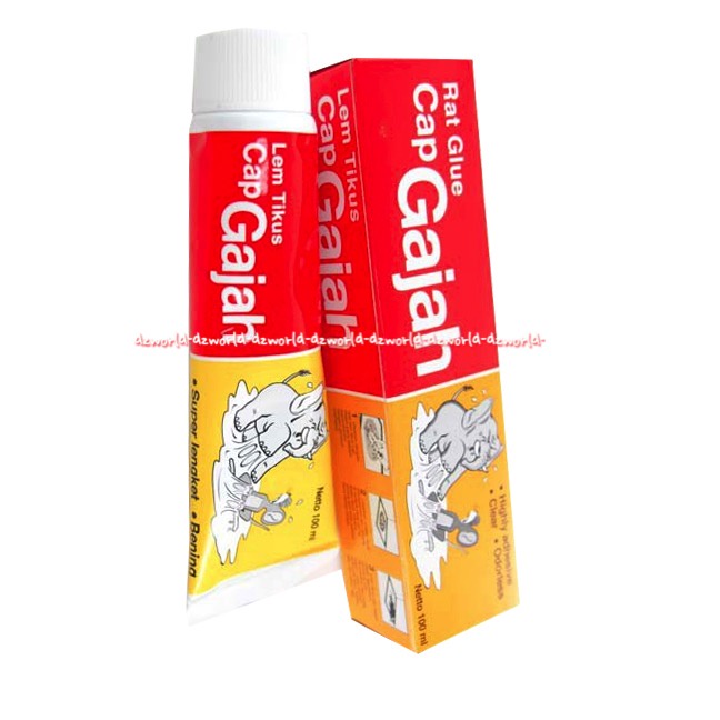 Cap Gajah Lem Perangkap Tikus 100ml Glue Super Lengket Lem Tikus Gadjah Super Lengket Lem Tikus Capgajah Cap Gadjah Lem Tikus Glue Tube 100 ml