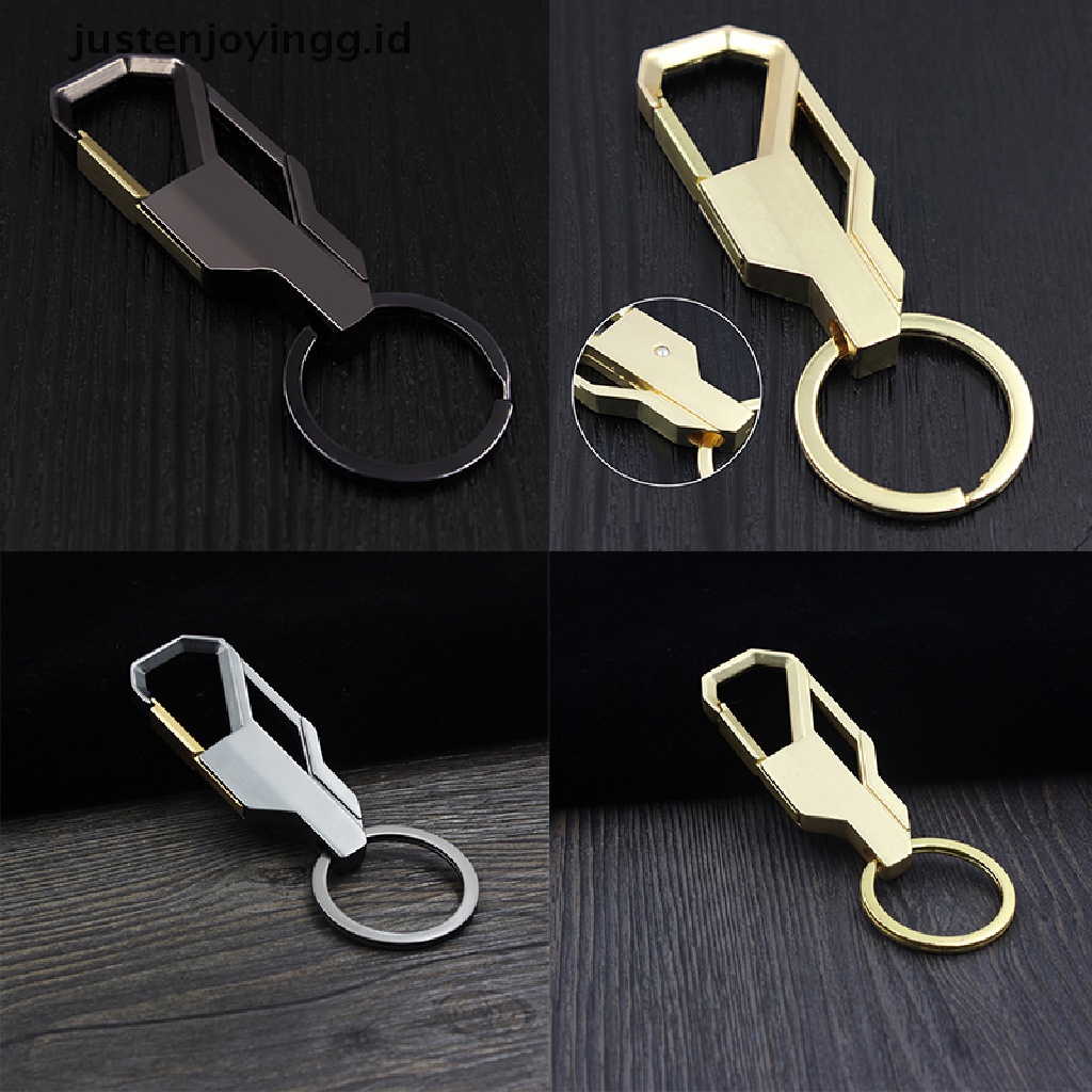 // justenjoyingg.id // NEW Mens Creative Alloy Metal Keyfob Gift Car Keyring Keychain Key Chain Ring ~