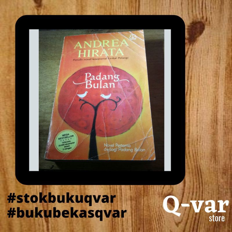 Novel Bekas - (bolak balik) Padang Bulan & Cinta dalam gelas
