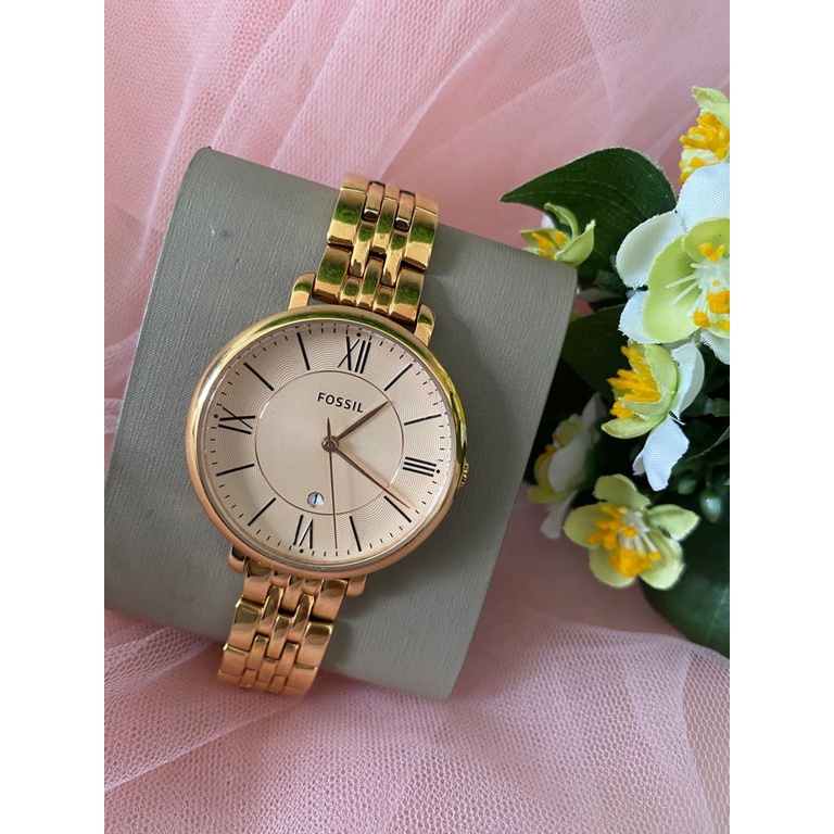 Jam Tangan FossilOriginal ES3435 Rose Gold New Original