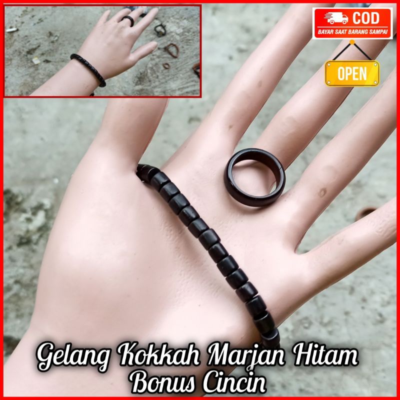 Gelang tasbih kokka FREE cin-cin kaukah koka koukah aksesoris kaukah set