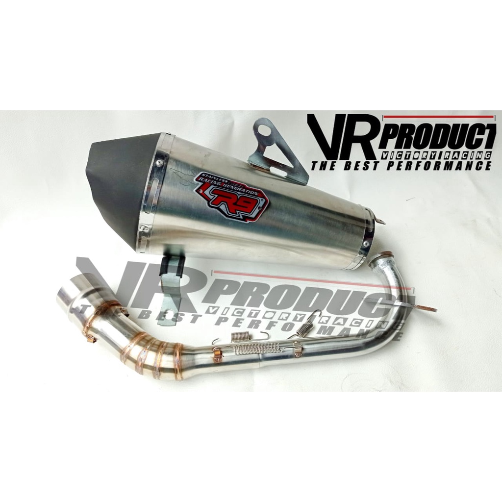 Knalpot R9 Zeta Doff Nmax,Aerox,PCX,ADV,Vario 125 Old,Vario 125 LED/150 Dll