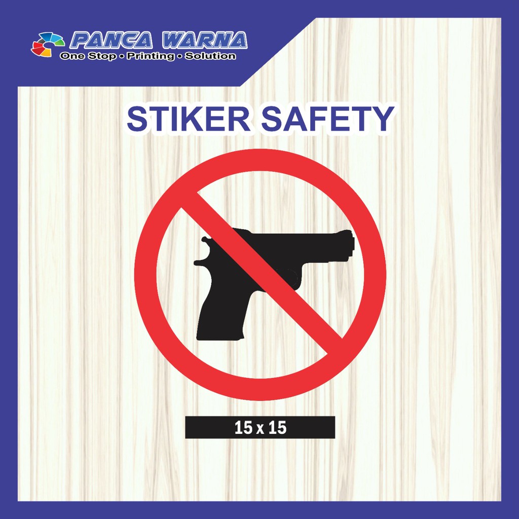 

Sticker Safety Sign / Stiker Dilarang Membawa Senjata Tajam P3K