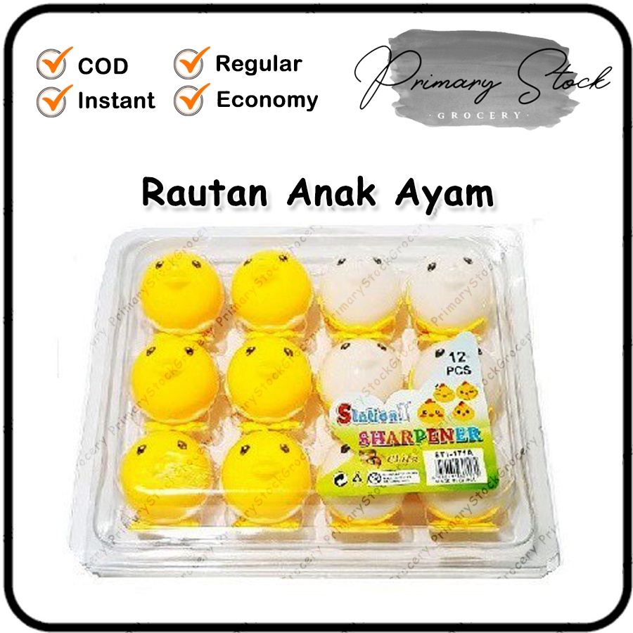 

Rautan Pensil Putar Karakter Lucu Imut Anak Ayam 1 ST1 171A Sharpener