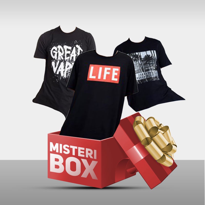 Misteri Box T-shirt Warna Black