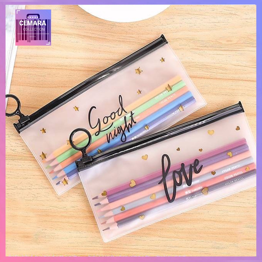 

CMRTP - Tempat Pensil Pouch Transparan Ziplock Karakter Serbaguna Pencil Case - FAVOUR KUNING / Pouch Tempat pensil / Tempat Pensil Transparan / Pouch Serbaguna