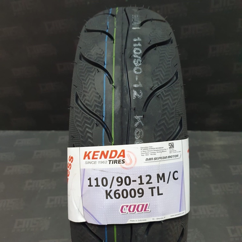 Ban Luar Motor Kenda 110 90 12 K6009 Tubeless