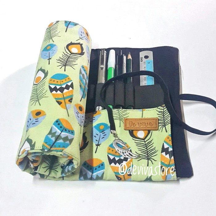 

Murah Tempat Pensil Gulung / Roll Pencil Case / Tempat Pensil Handmade Unik Hemat