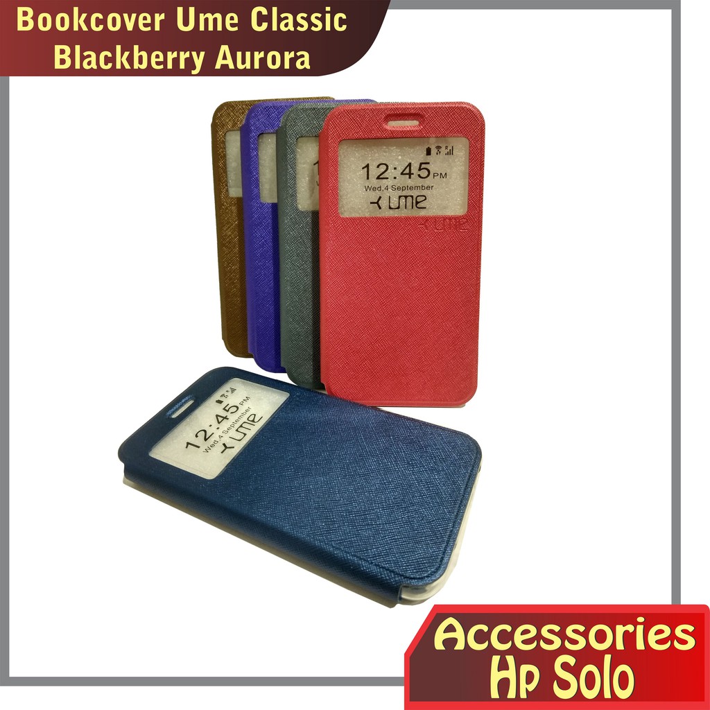Book cover / case / casing / cover / wallet blackberry aurora ume