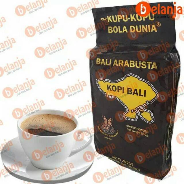 

Kopi Bubuk Bali Kupu2 Bola Dunia Arabusta 250 gr Oleh Oleh Khas Bali