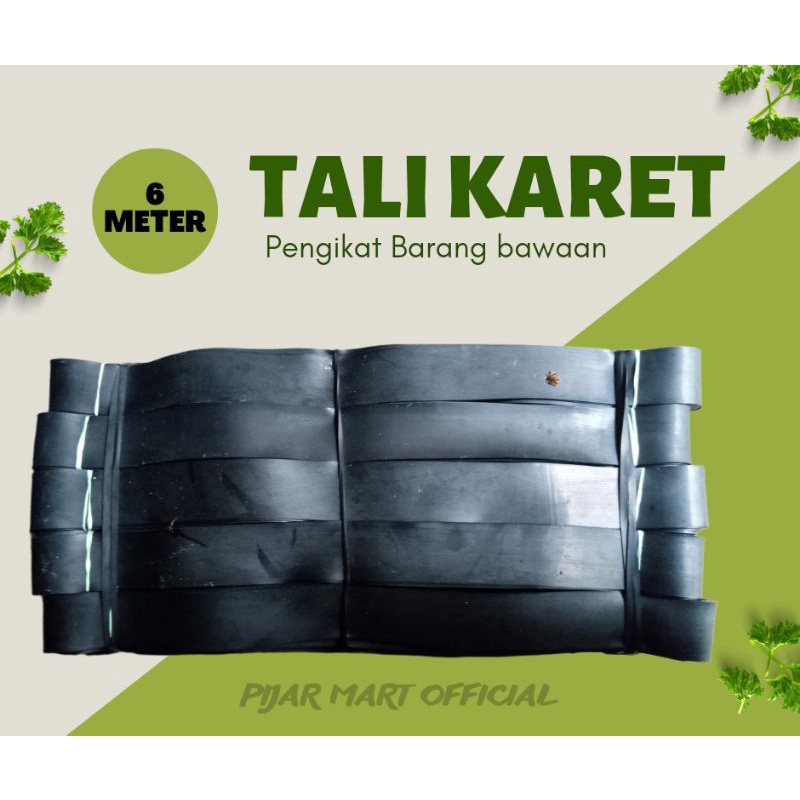 TALI KARET BAN PENGIKAT BARANG DI MOTOR 6 METER BERKUALITAS TEBAL SERBAGUNA MULTIFUNGSI