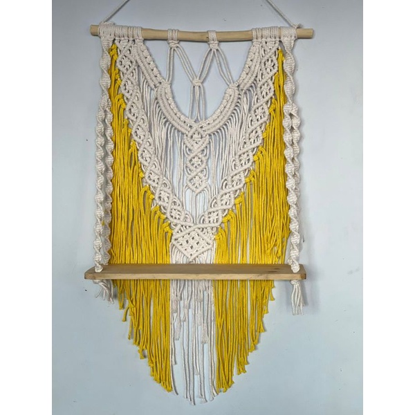 (READY STOK) Macrame ambalan/ dekorasi rumah/ rak oil organizer